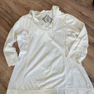 Danskin White Long Sleeve Top